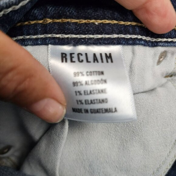 Reclaim Jeans Womens 32 Petite Medium Wash Stretch Mid Rise Regular Bootcut - Picture 12 of 15